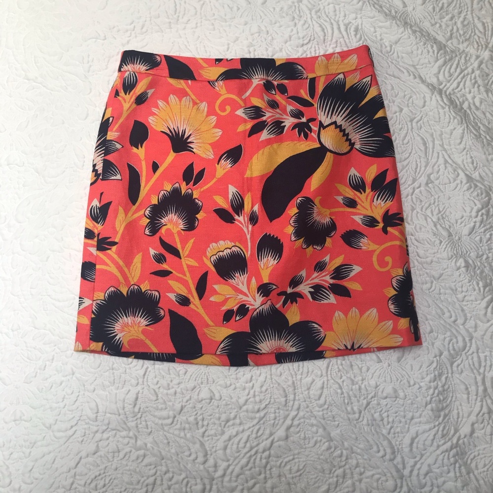 J Crew Linen Blend Skirt, Size 0